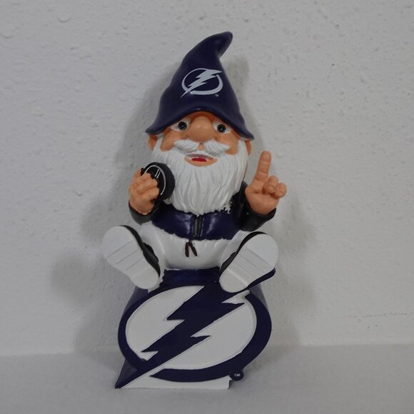 Tampa Bay Lightning Gnome Team Logo Decorative Statue 10" Decor NHL - Picture 1 of 9
